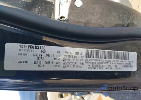 2019 Dodge Journey Gt Awd from USA, damaged, VIN 3C4PDDEG5KT752282